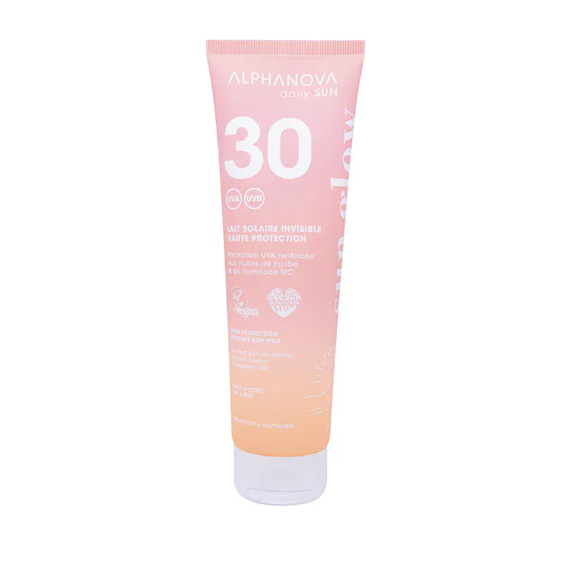 Villem ALPHANOVA DAILY SUN SPF30 veekindel päikesekreem vaarikaseemne ja jojobaõliga monoi lõhnaga, 150 ML ALPHANOVA