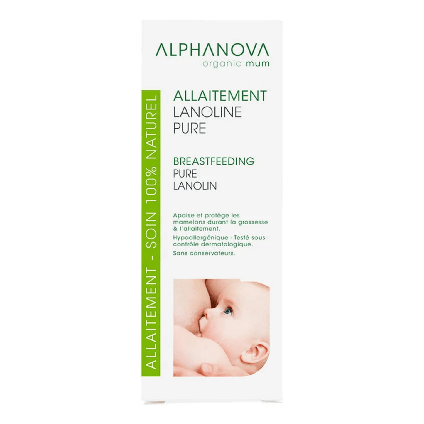 Villem ALPHANOVA SANTE 100% naturaalne lanoliin rinnanibude leevendamiseks ja kaitsmiseks imetamise ajal, 40 ml ALPHANOVA