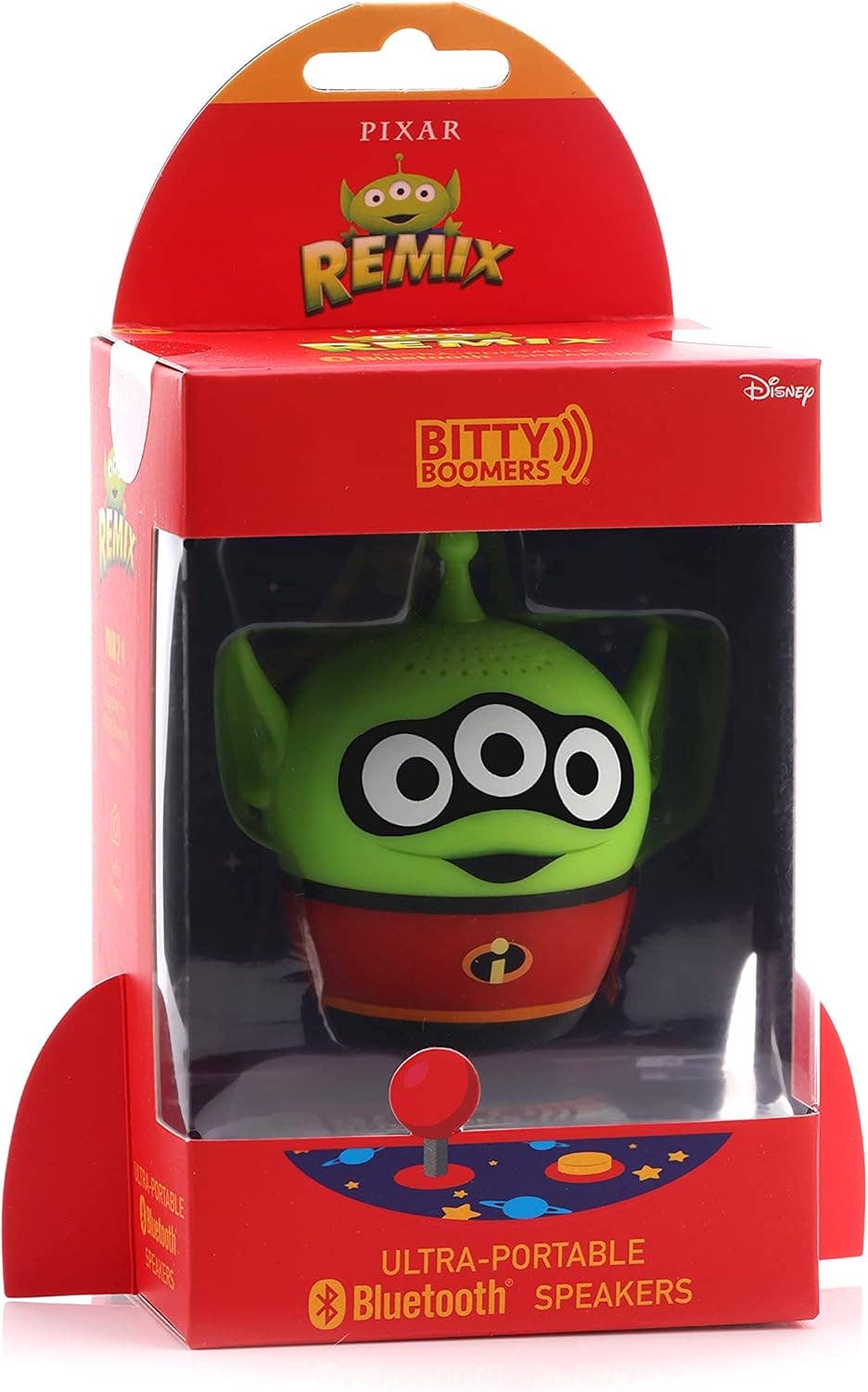 Villem Bitty Boomers mini Bluetooth-kõlar – Pixar Mr. Incredible & Alien Bitty Boomers