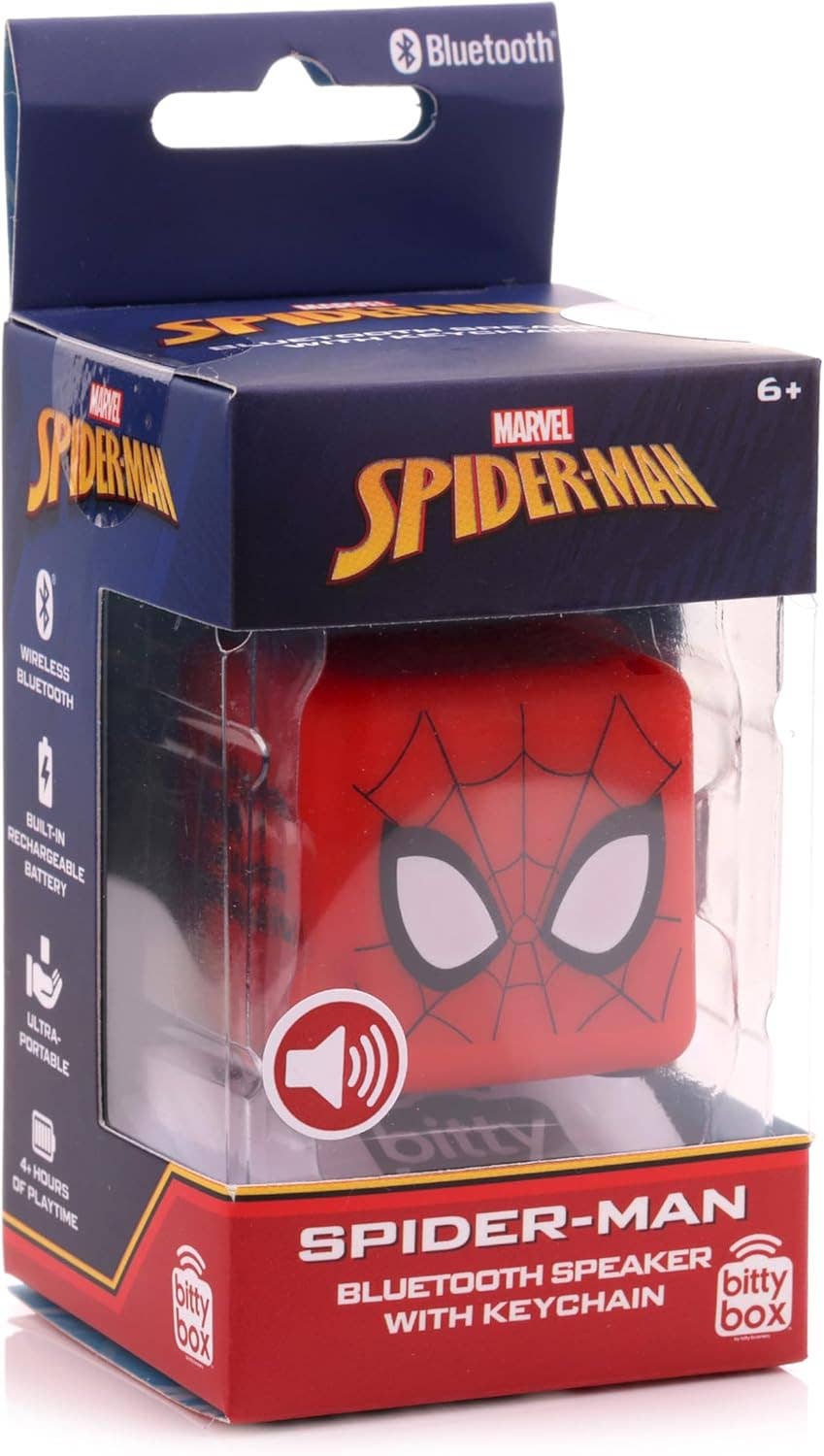 Villem Marvel Spider-Man Bitty Boomers mini Bluetooth kõlar võtmehoidjaga Bitty Boomers