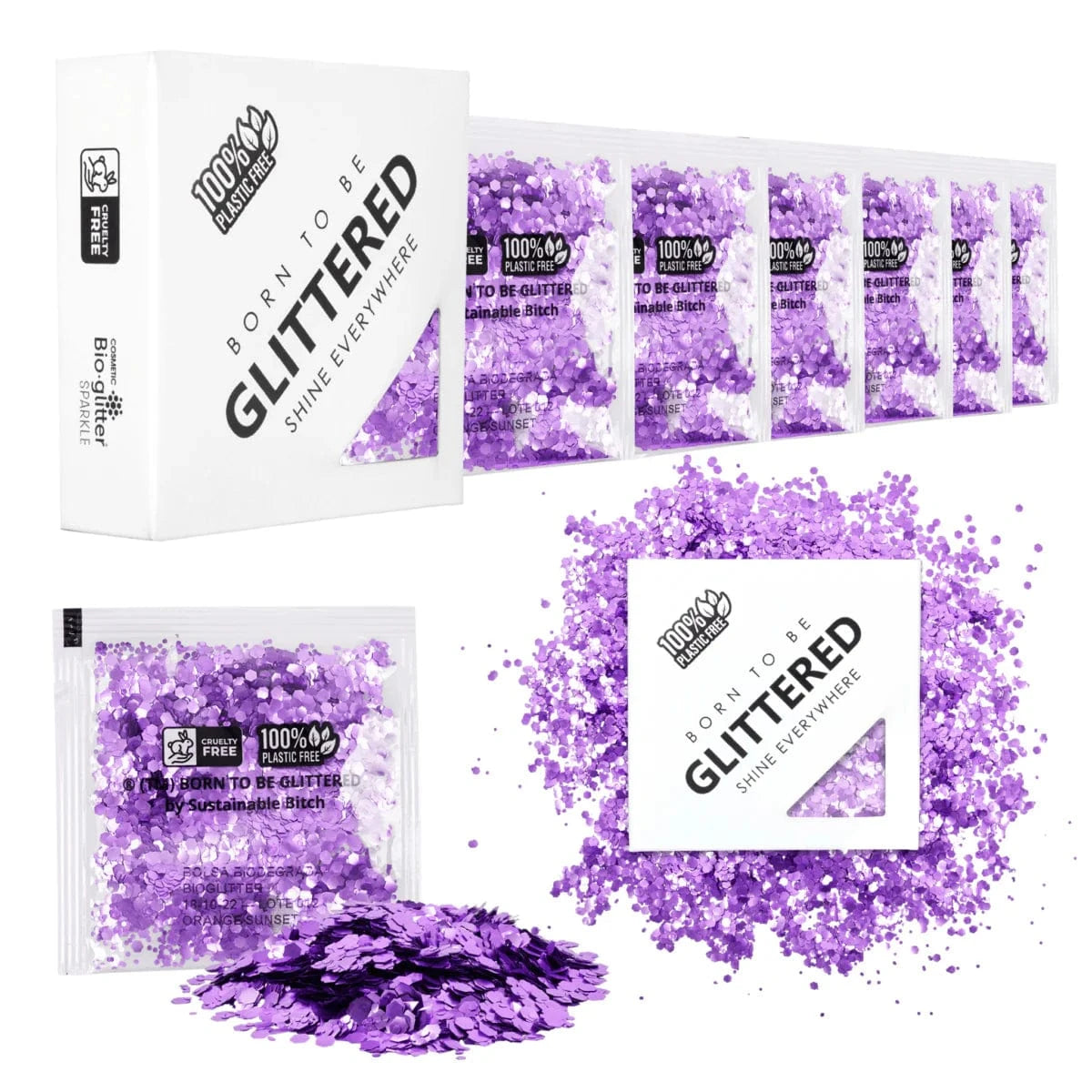 Villem Born to be Glittered biolagunevad litrid Purple Galaxy 3g Born to be Glittered