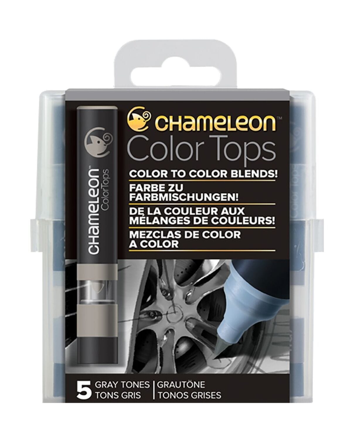 Villem Chameleon Tops: Gray Tones 5 tk Chameleon Art