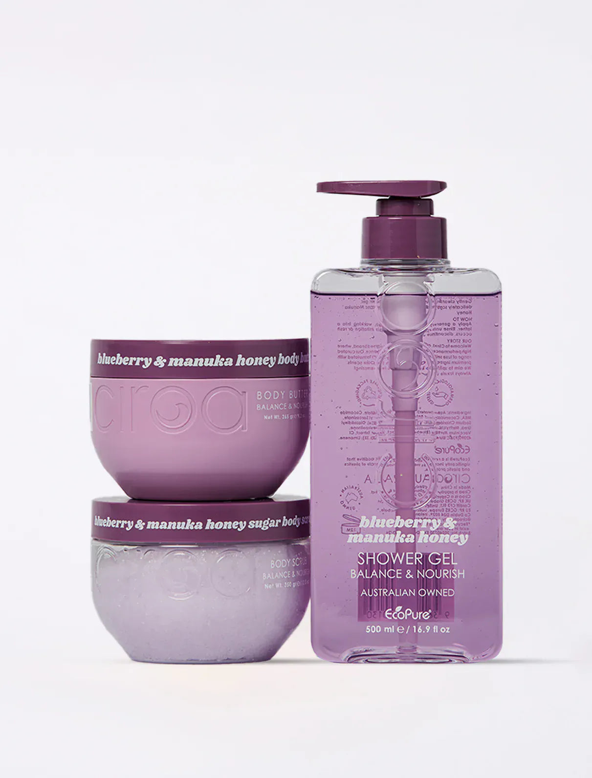 Villem CIROA Blueberry & Manuka Honey Balance & Nourish dušigeel 350 ml CIROA