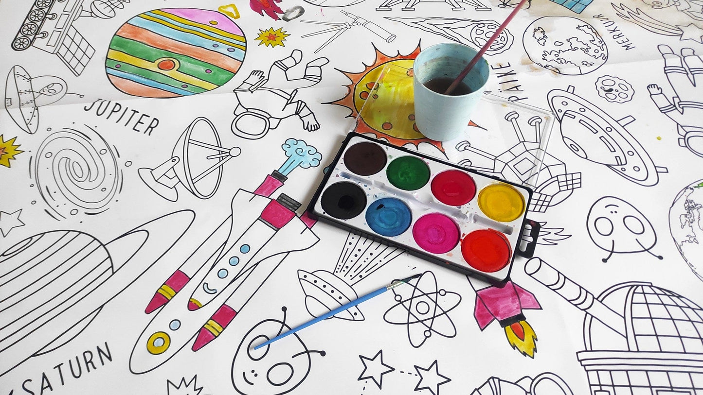 Villem SUUR värvimisleht Kosmos 90 x 120 cm COLOR ME