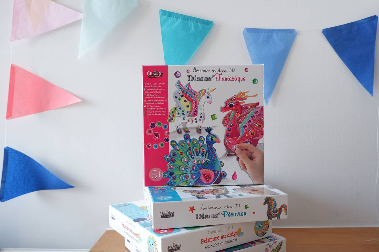 Villem 3D deco animals "Fantastic diams” Créa Lign'