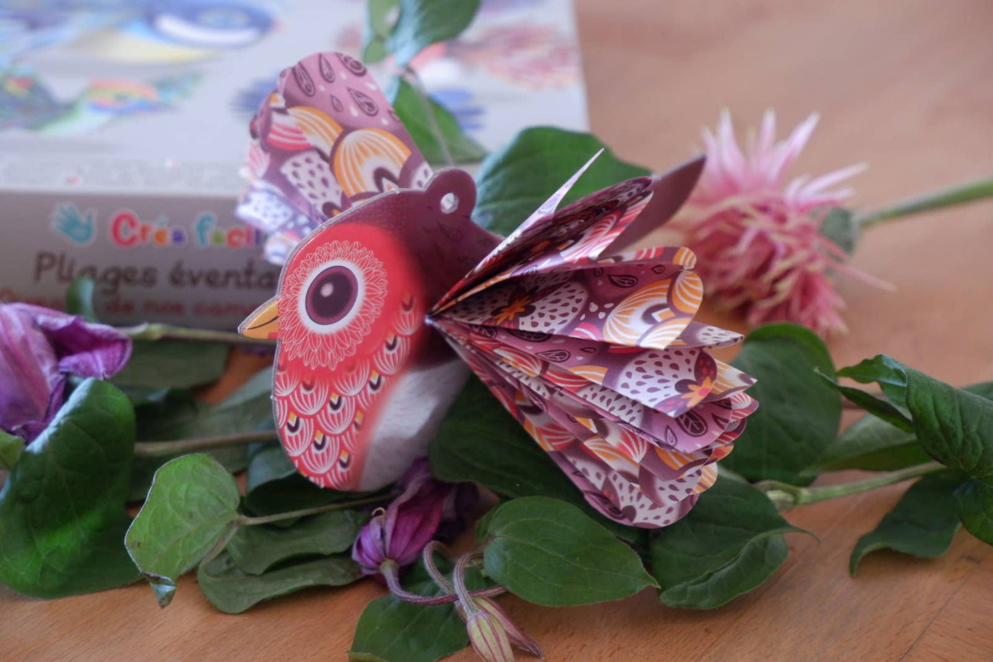 Villem Create easy, folding fans “Birds of our countryside” Créa Lign'