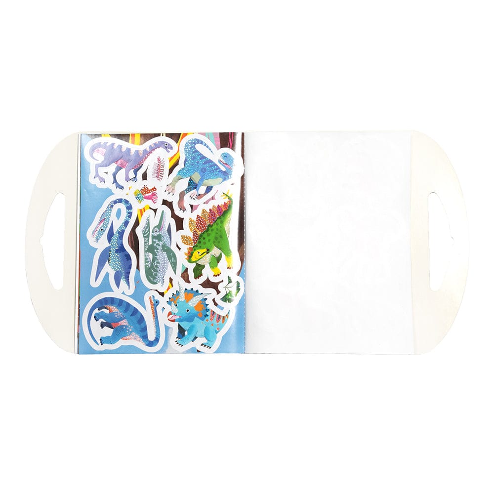 Villem EEBOO Dinosaurs 200+ kleepsuga raamat EEBOO