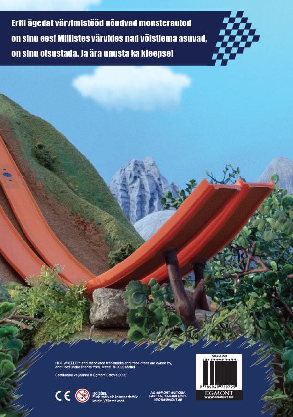 Villem Hot Wheels Monster Trucks värviraamat kleepsudega EGMONT