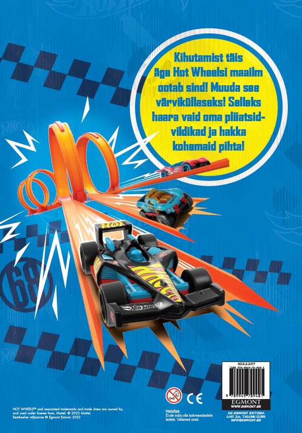 Villem Hot Wheels värviraamat kleepsudega EGMONT