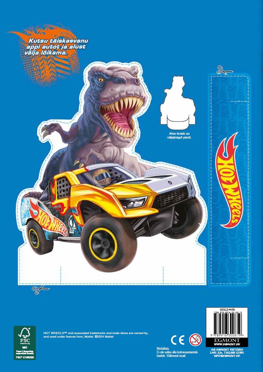 Villem Hot Wheels värviraamat kleepsudega EGMONT