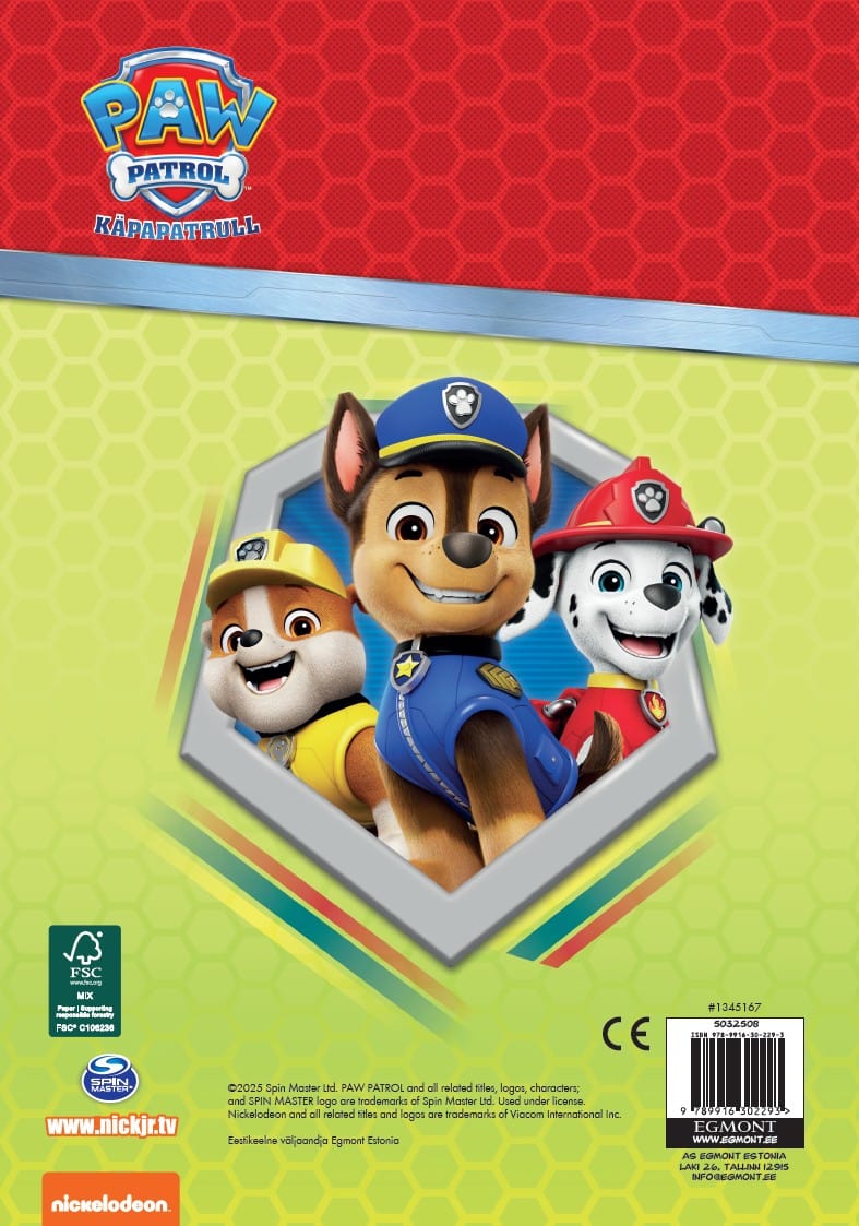 Villem Paw Patrol. Suur vÀrviraamat EGMONT