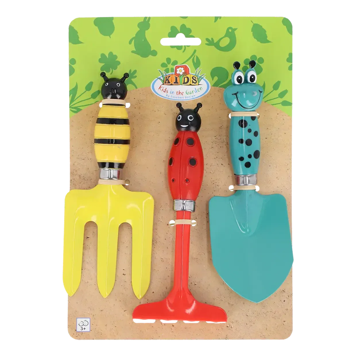 Villem Laste aiatööriistade komplekt 3 tk putukamotiiviga Esschert Design