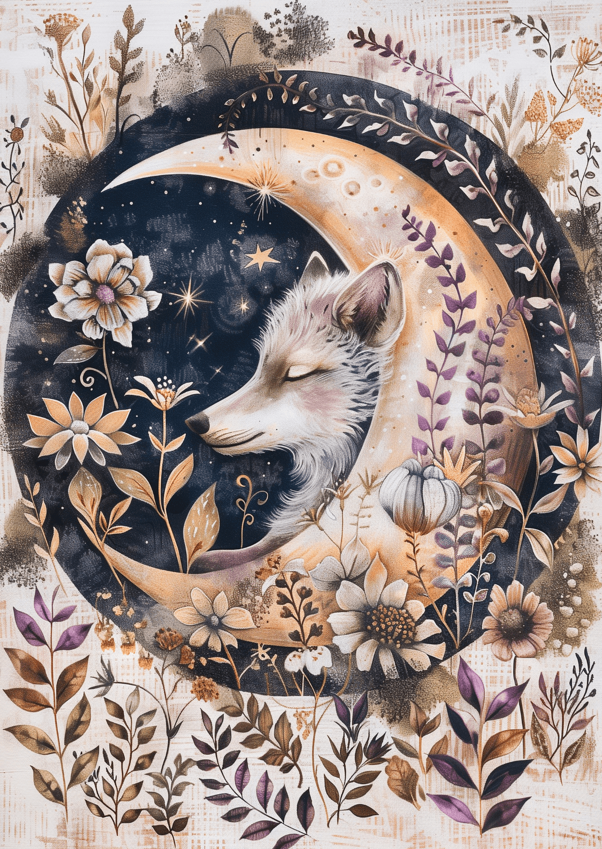 Villem Moon Animals: Wolf | Fripperies Map Fripperies