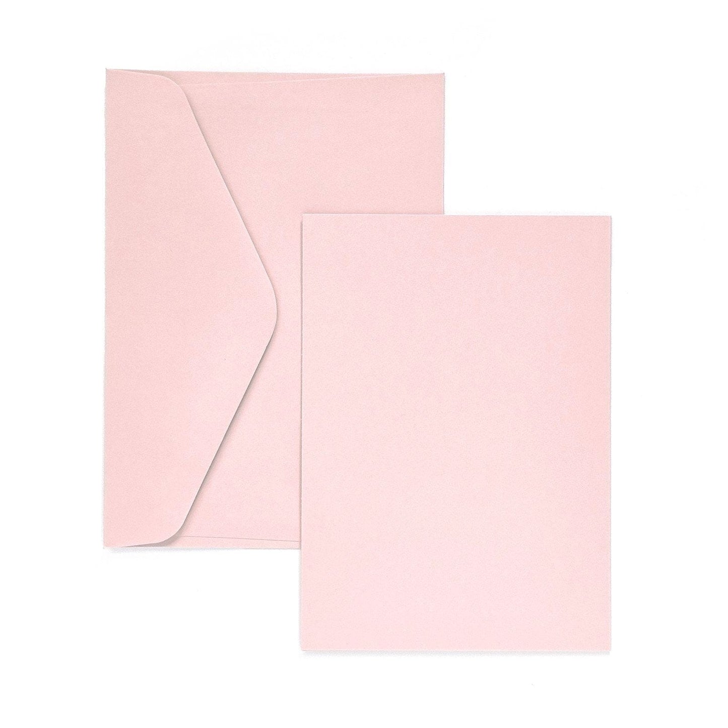 Villem Kaarditoorik ja ümbrik Smooth Satin Pink C6 5tk Galeria Papieru