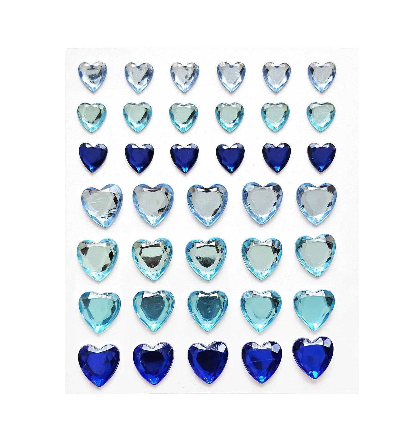 Villem Kristallkleebised – sinised südamed, 38tk Galeria Papieru