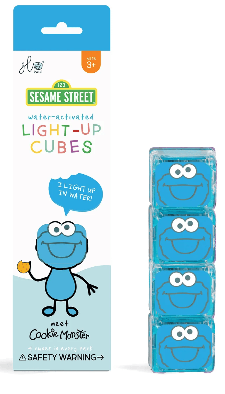 Villem Glo Pals sensoorsed valguskuubikud – Cookie Monster Glo Pals
