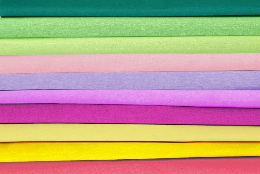 Villem Krepp-paber Lilletoonide assortii 10 rulli Happy Color