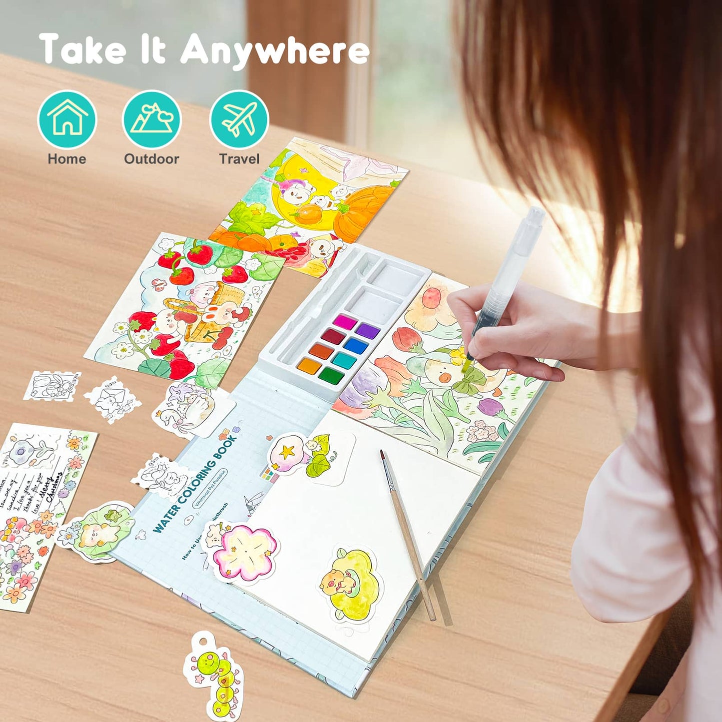 Villem Jarmelo veega värvimise raamatu komplekt Jarmelo