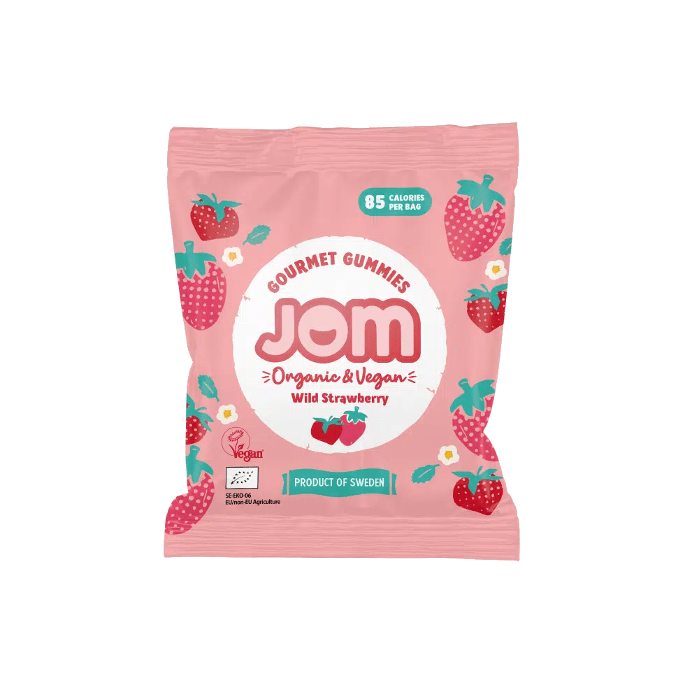 Villem JOM mahedad kummikommid - Metsmaasikas – 25g JOM