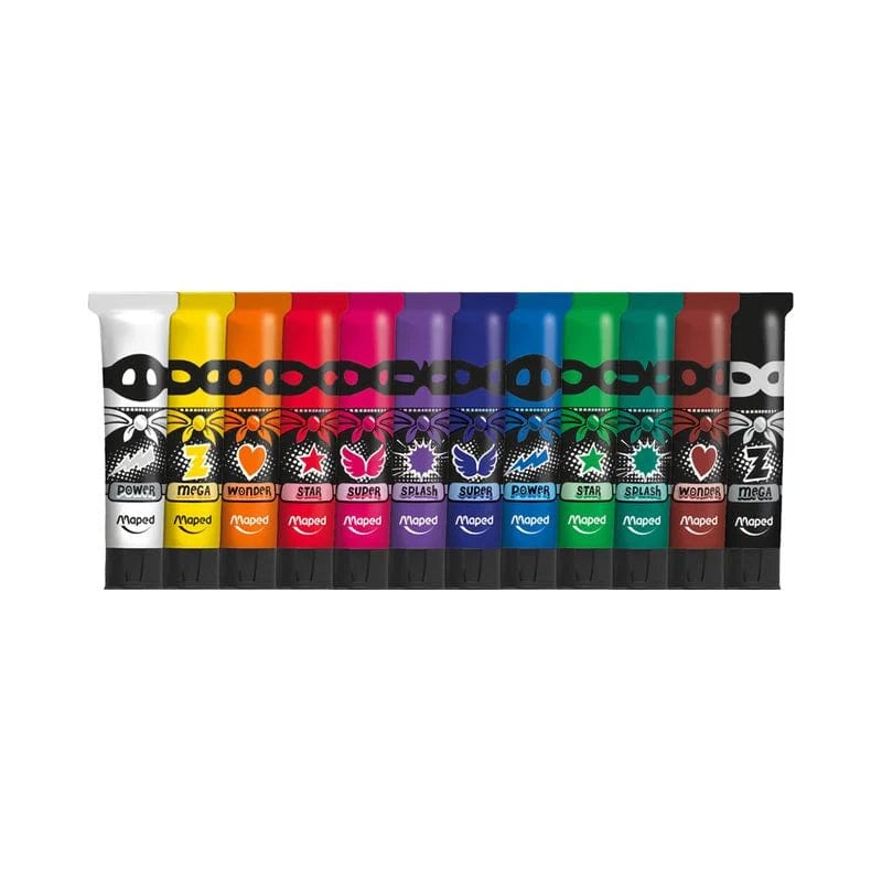 Villem Maped guaššvärvid tuubis 12 x 12ml Maped