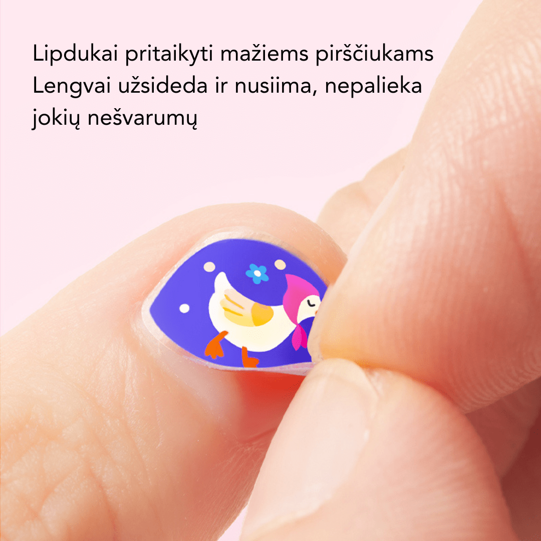 Villem Madingi nagų lipdukai - Princesės tematika Mideer