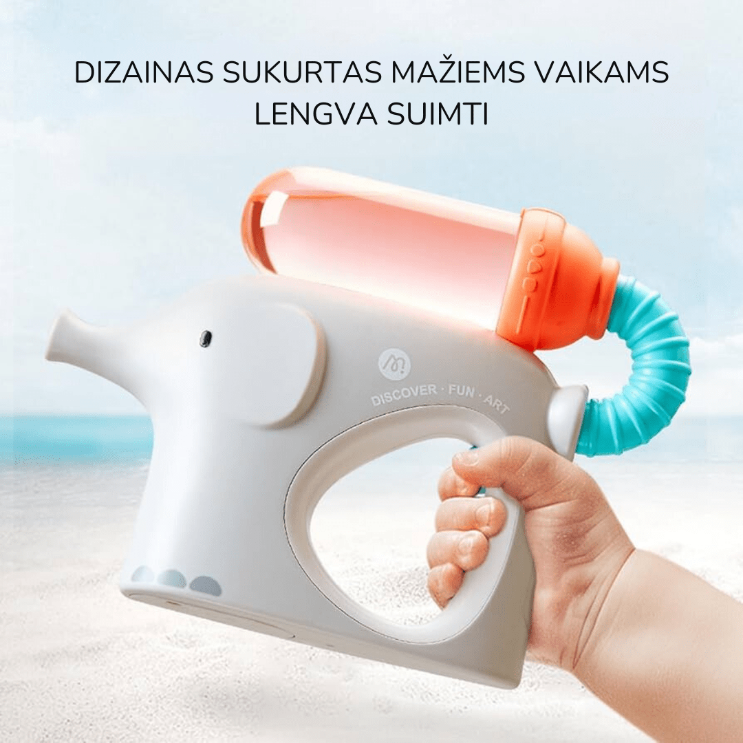 Villem Vandens šautuvas drambliukas mėlynas Mideer