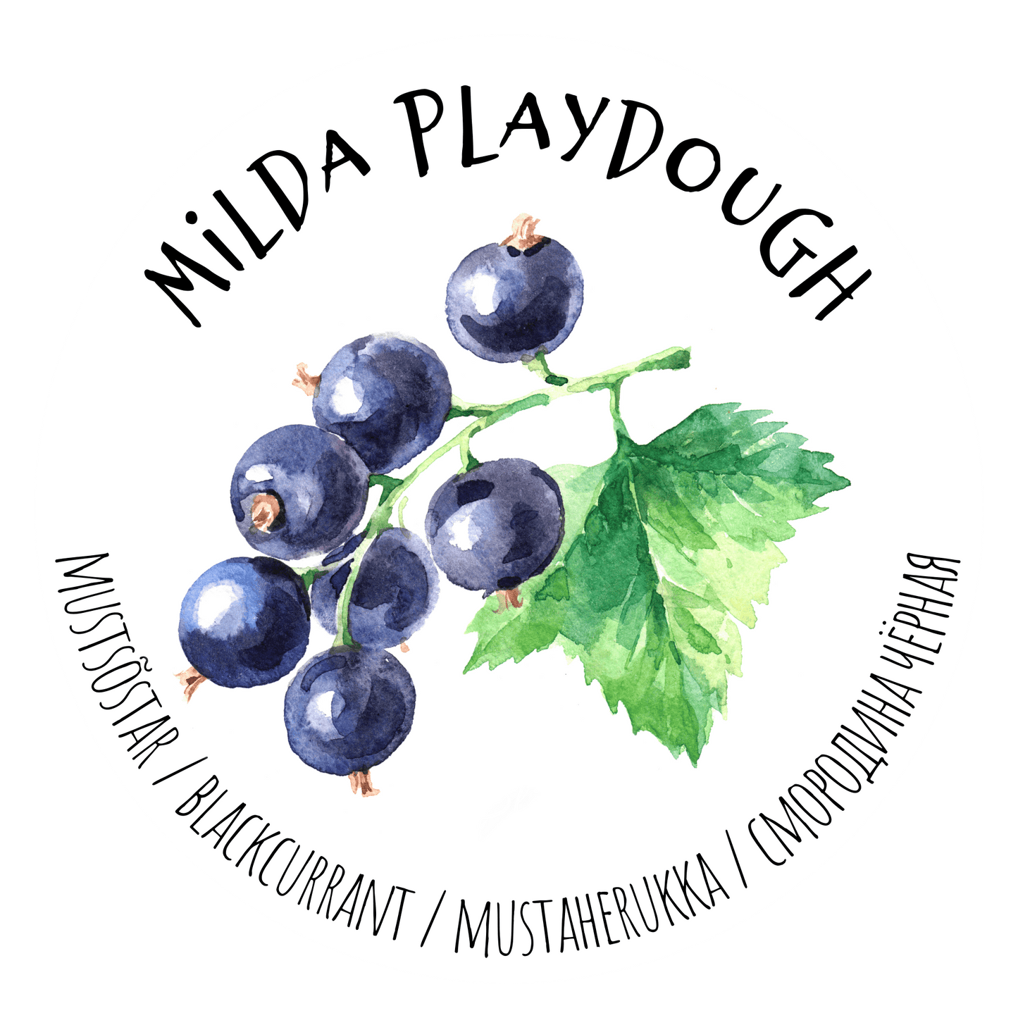 Villem Milda Plastiliin Mustsõstar Milda Playdough