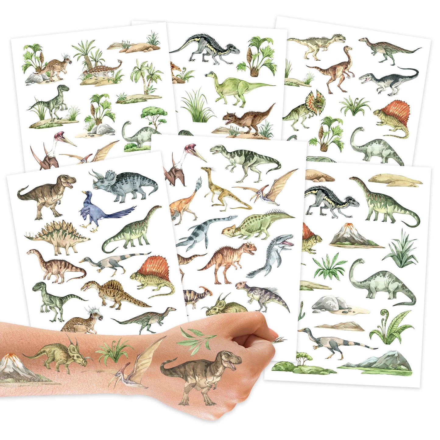 Villem 100 ajutist tätoveeringut – dinosauruste maailm Papierdrachen