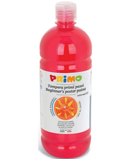 Villem PRIMO guaššvärv 1000ml tulipunane PRIMO