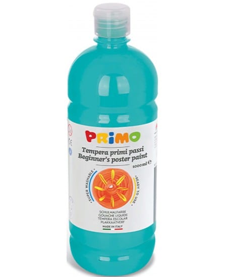Villem PRIMO guaššvärv 1000ml türkiissinine PRIMO