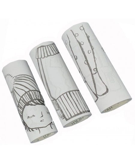 Villem Isekleepuvad värvimisrullid Disani riideid 3 tk Stick'n