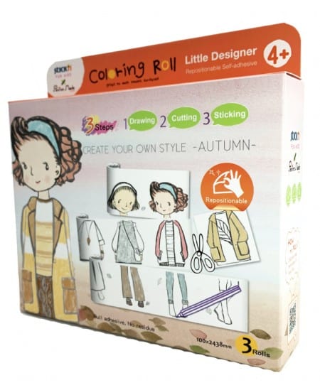 Villem Isekleepuvad värvimisrullid Disani riideid 3 tk Stick'n