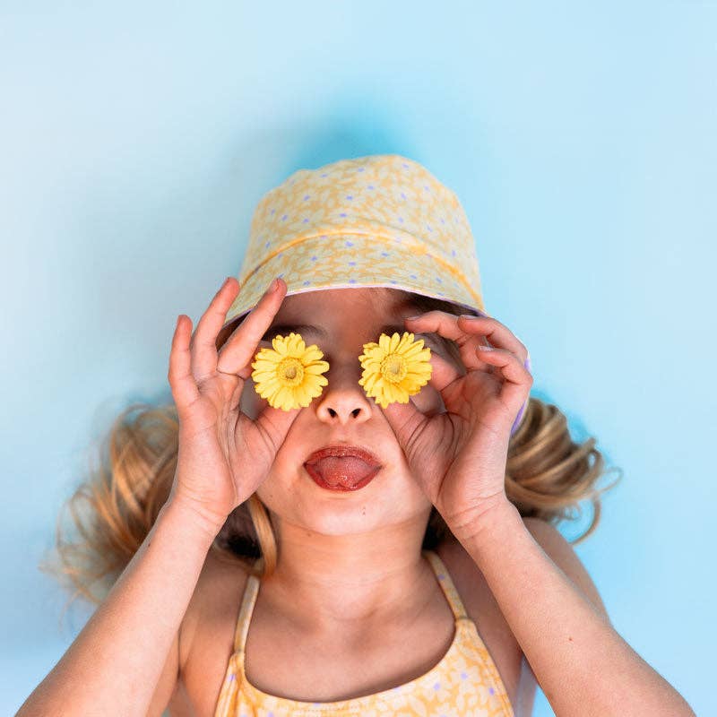 Villem Sun Hat Reversible - Yellow - Florish: 2/4 Years Swim Essentials