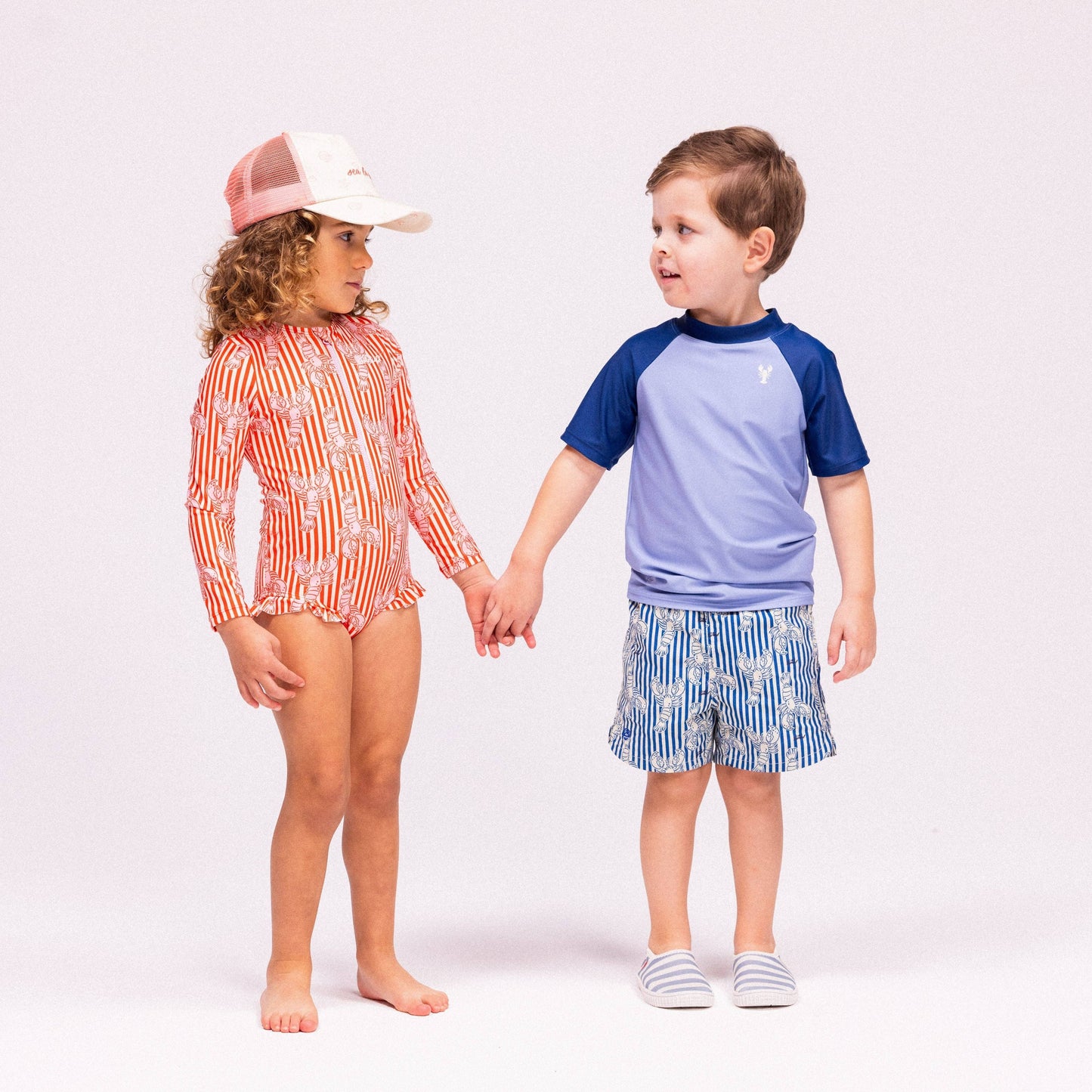 Villem Swim Shorts - Blue - Lobster Bay: 98/104 Swim Essentials