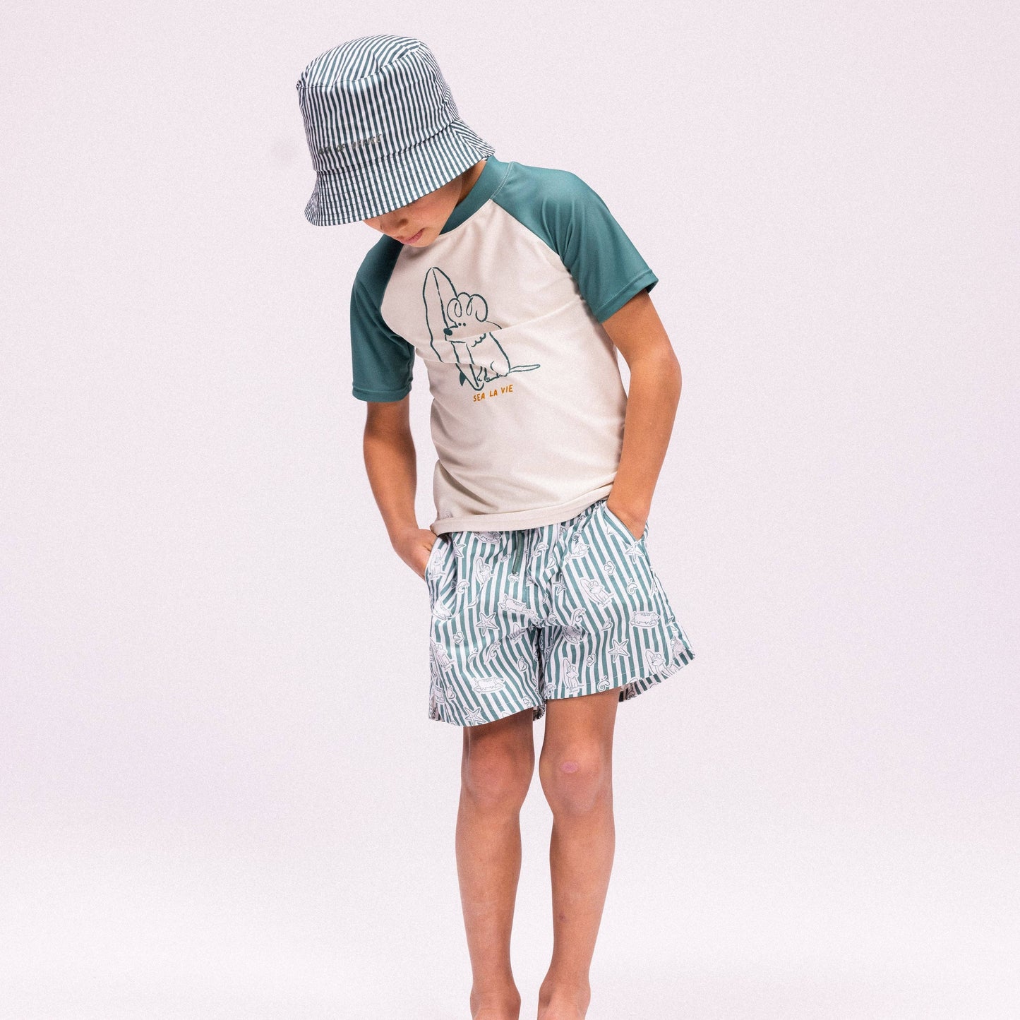 Villem Swim Shorts - Green - Surf Dogs: 86/92 Swim Essentials