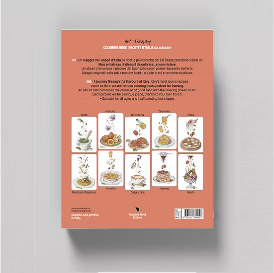 Villem Italian Recipes to Color – värviraamat (Itaalia-Inglise väljaanne) Toscana Book