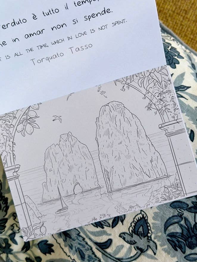 Villem Naples and the Coast – postkaartide värviraamat (itaalia-inglise väljaanne) Toscana Book