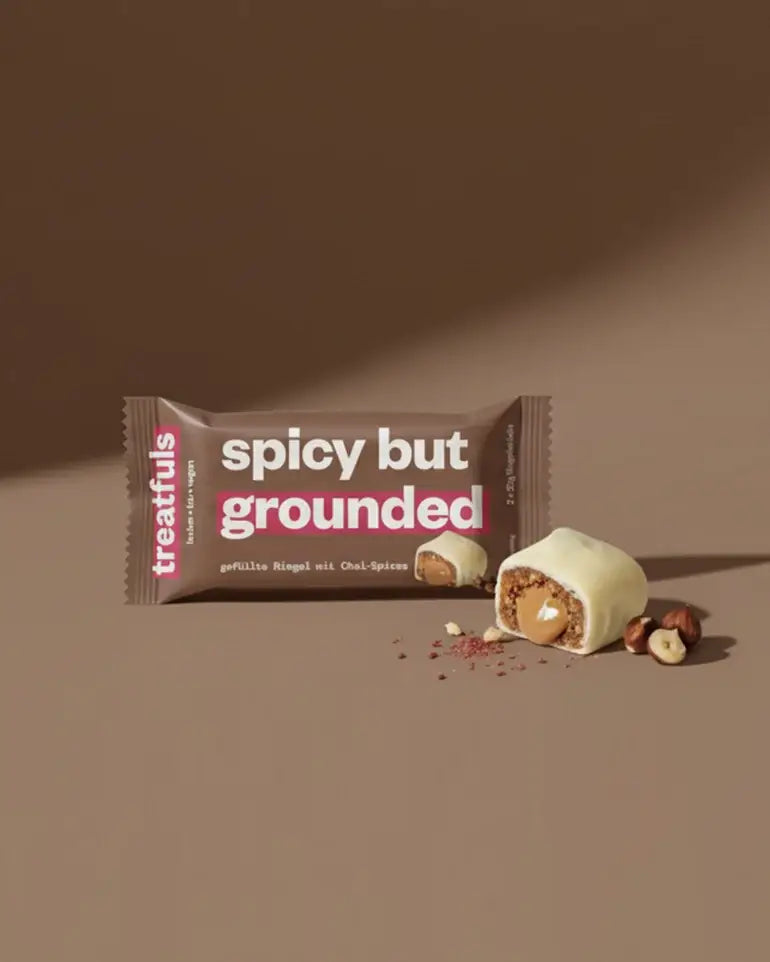 Villem Spicy but Grounded mahe vegan chai-vürtsibatoon sarapuupähkli täidise ja valge kakaovõikattega 2 × 20 g Treatfuls