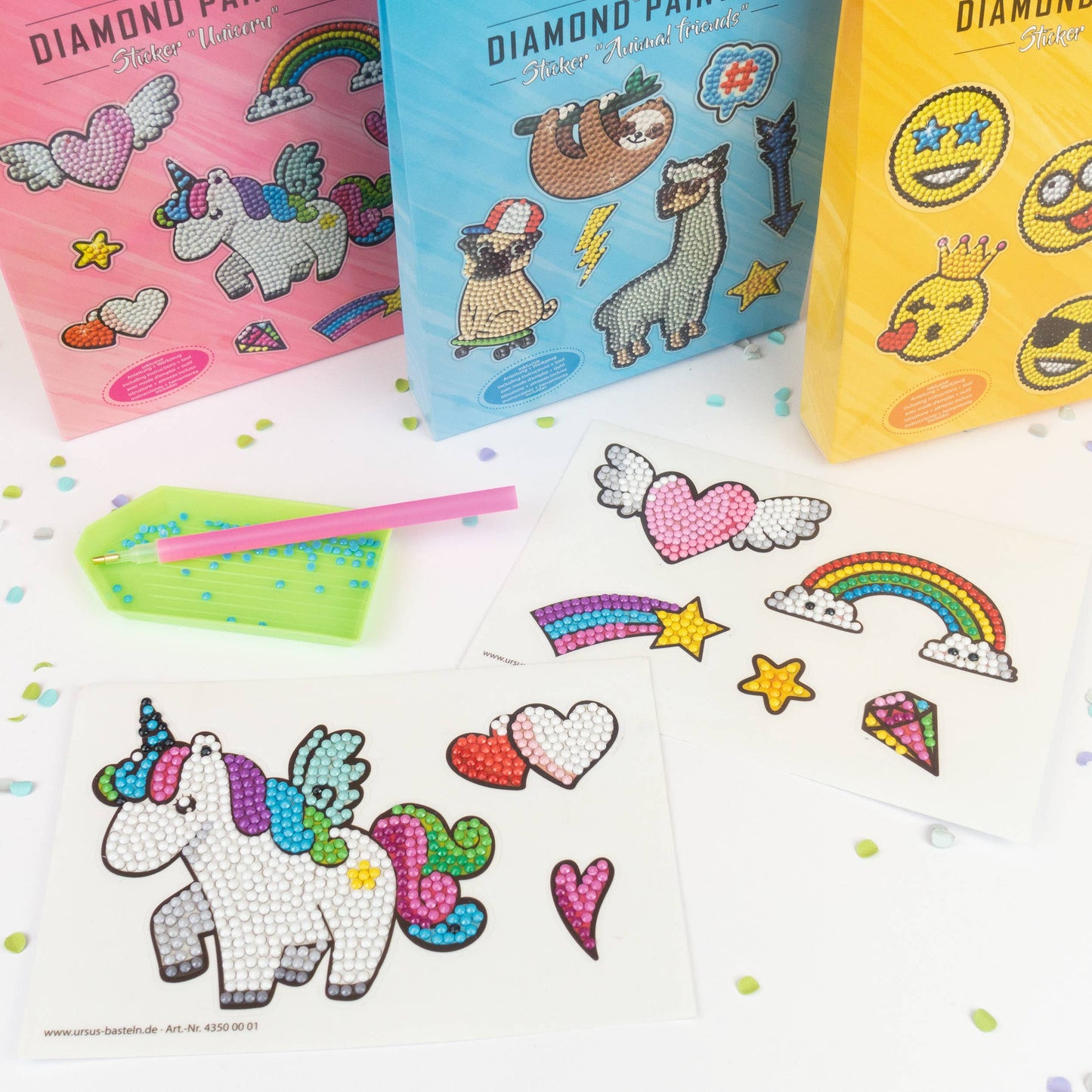 Villem Teemantmosaiigi kleebiste loovkomplekt - Puuviljad URSUS®