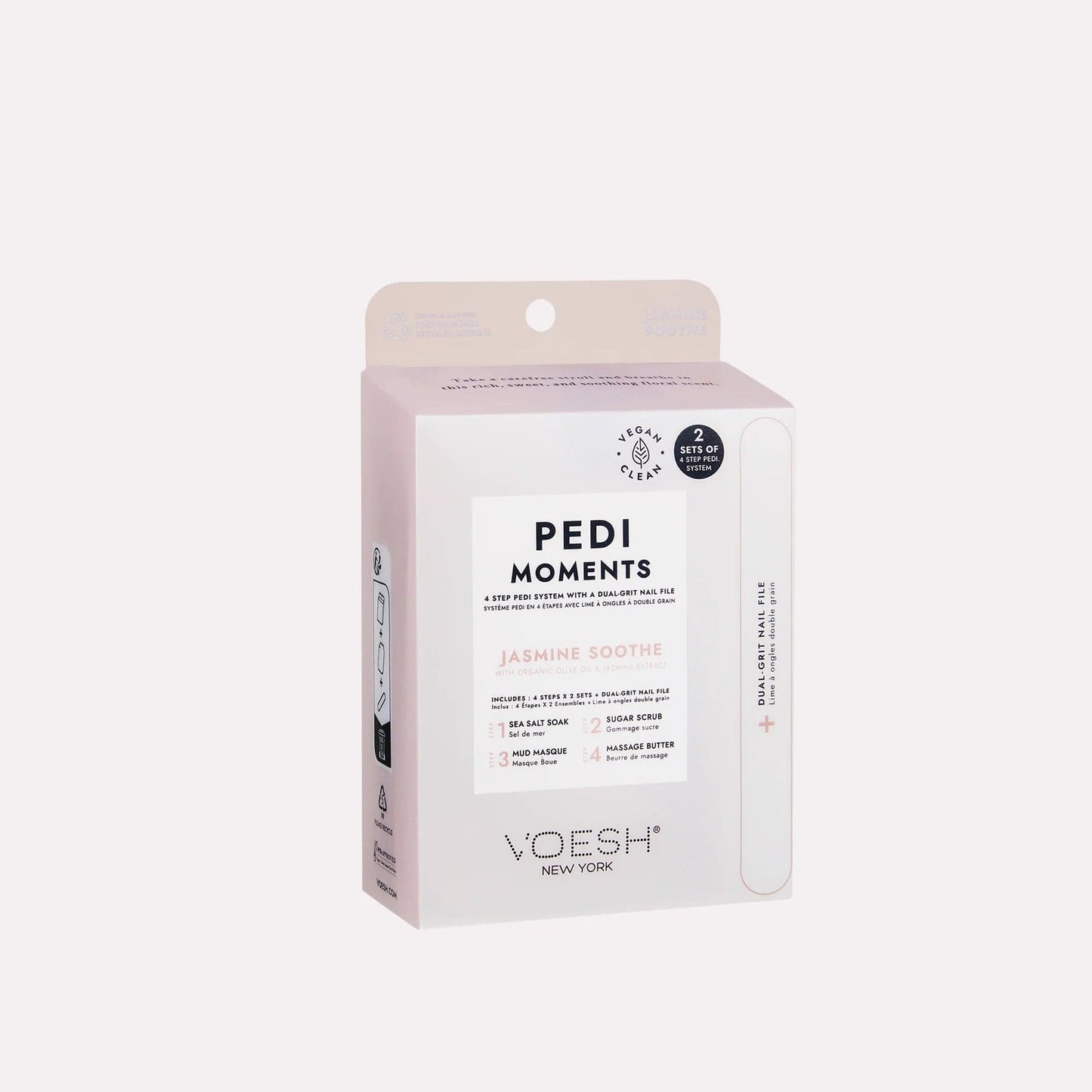 Villem Jasmine Soothe 2x4in1 Pedi in a Box ja viiliga komplekt VOESH