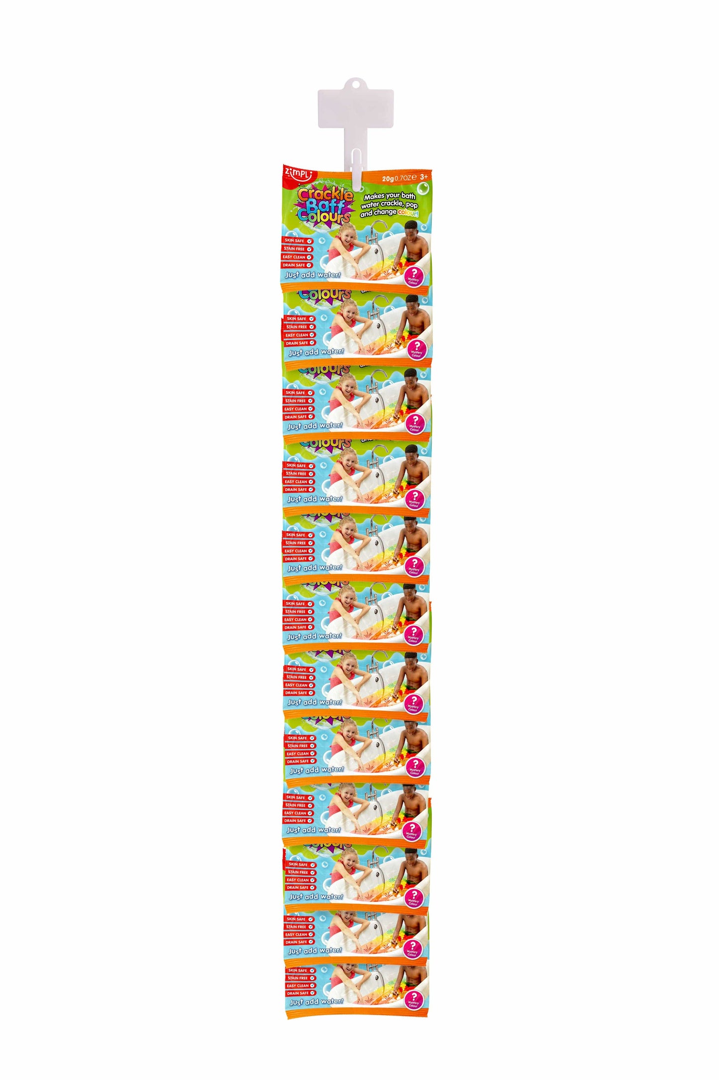 Villem Zimpli Crackle Colours Foil Bags -Crackle and Pop Bath Toy Zimpli Kids