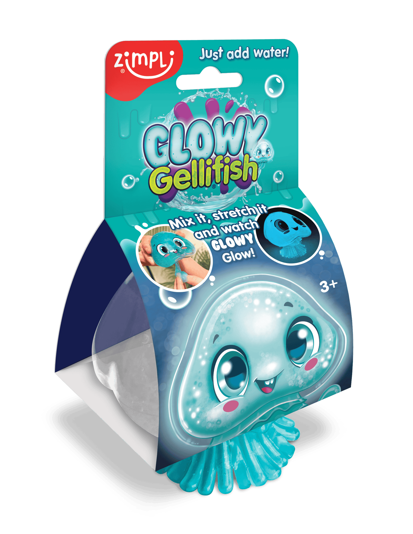 Villem Zimpli Glowy Gellifish With Glow In The Dark Sensory Slime Zimpli Kids