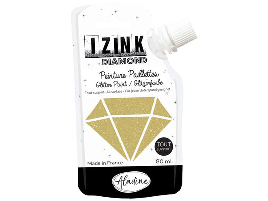 Villem Universaalne glittervärv Aladine Izink Diamond 80ml - Gold Aladine