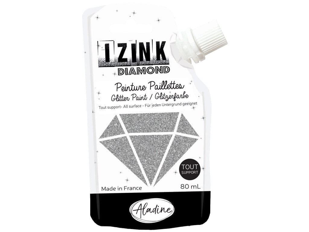 Villem Universaalne glittervärv Aladine Izink Diamond 80ml - Silver Aladine