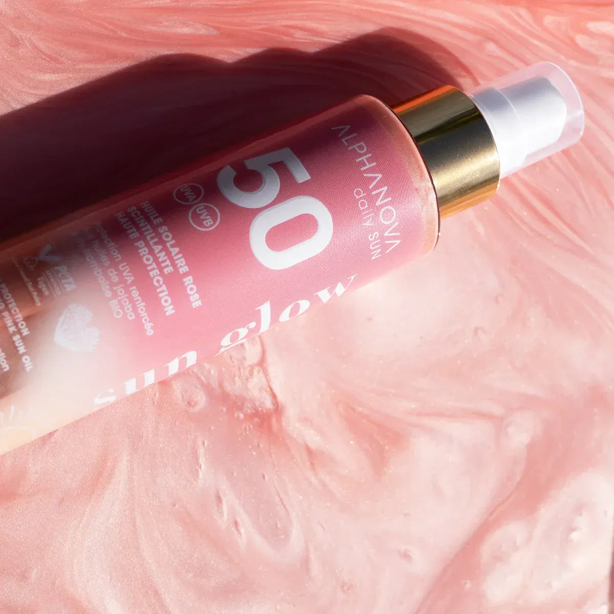 Villem ALPHANOVA DAILY SUN SPF50 säraosakestega päikesekaitseõli vaarikaseemneõliga ja monoi lõhnaga, 125ml ALPHANOVA