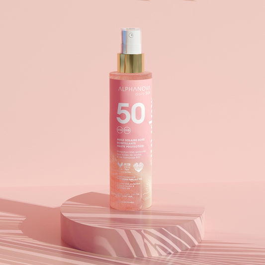 Villem ALPHANOVA DAILY SUN SPF50 säraosakestega päikesekaitseõli vaarikaseemneõliga ja monoi lõhnaga, 125ml ALPHANOVA