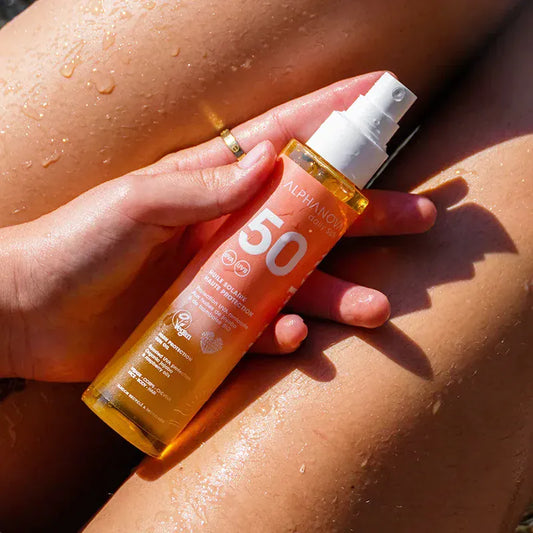 Villem ALPHANOVA DAILY SUN SPF50 veekindel sprei päevitusõli vaarikaseemne ja jojobaõliga monoi lõhnaga, 125 ML ALPHANOVA