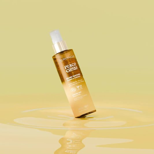 Villem ALPHANOVA Peach Crush orgaaniline virsiku- ja mangolõhnaline juuste- ja kehasprei, 100 ml ALPHANOVA