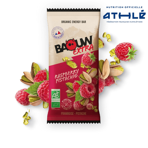 Villem Organic Energy Bar Extra Raspberry - Pistachio Baouw Organic Nutrition