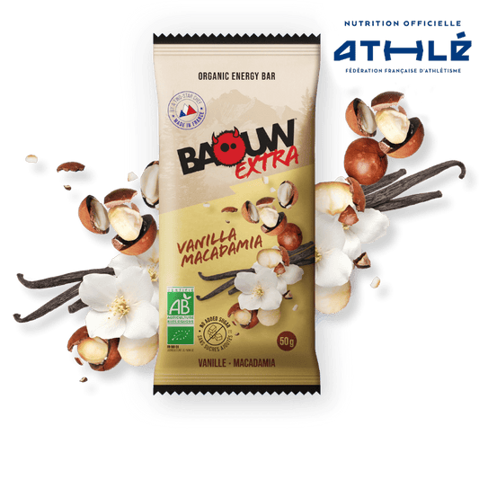 Villem Organic Energy Bar Extra Vanilla - Macadamia Baouw Organic Nutrition
